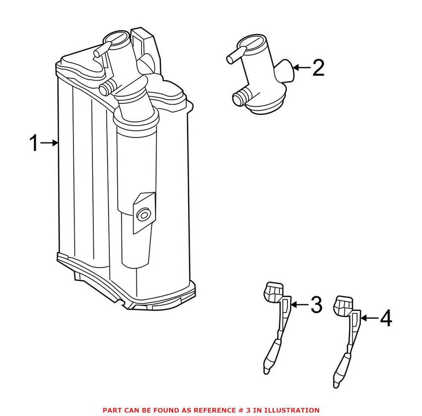 Mercedes Oxygen Sensor - Front 009542631864